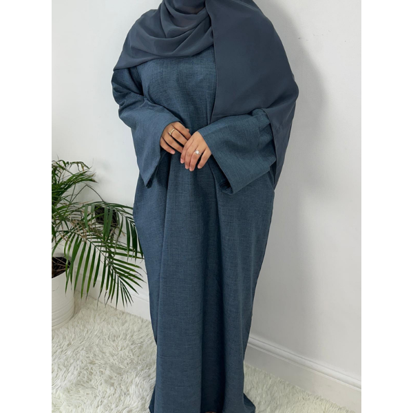 Rawdah Linen Closed Abaya