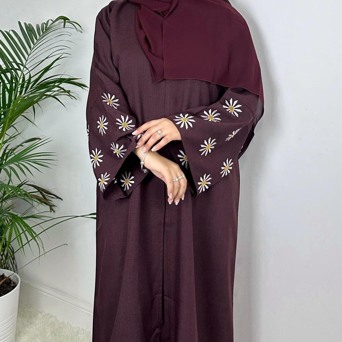 Daisy Linen Abaya