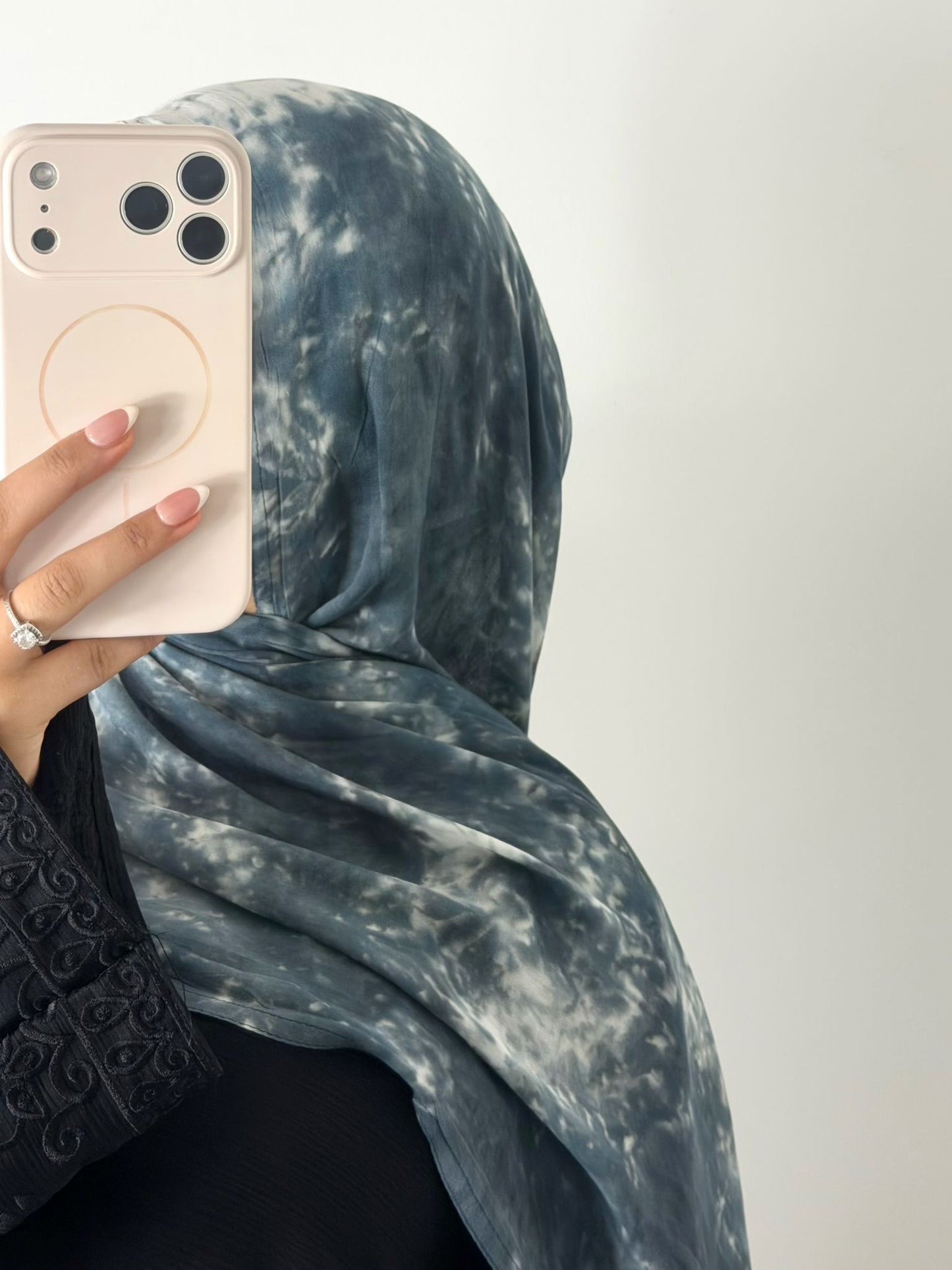 Tie-Dye Modal Hijabs Double Stitched