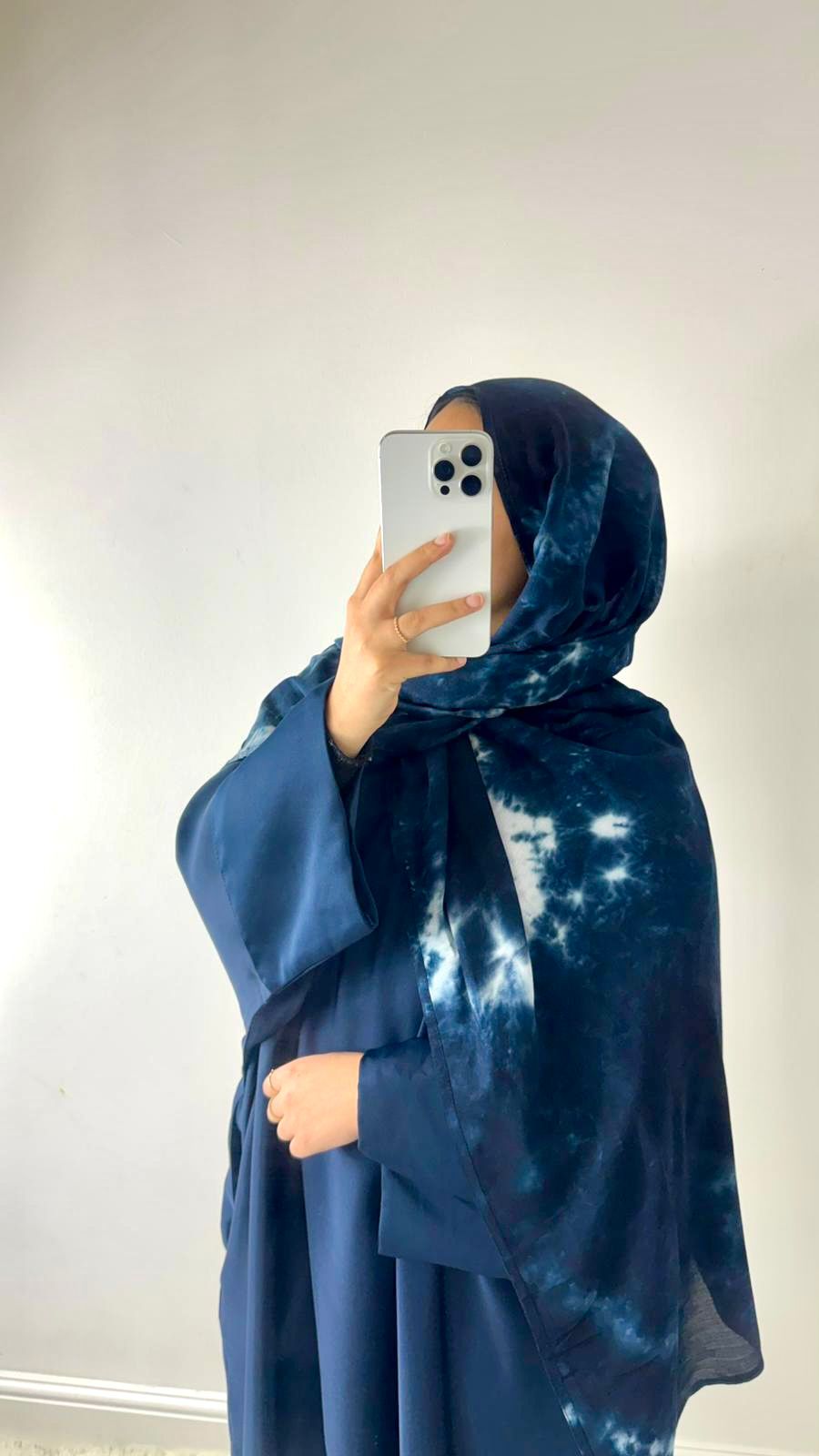 Tie-Dye Modal Hijabs Double Stitched