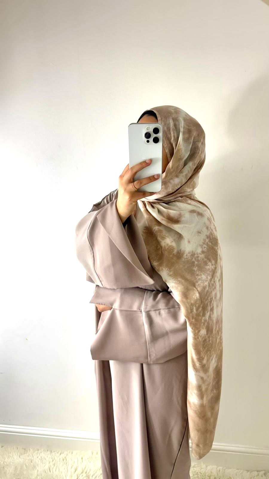 Tie-Dye Modal Hijabs Double Stitched