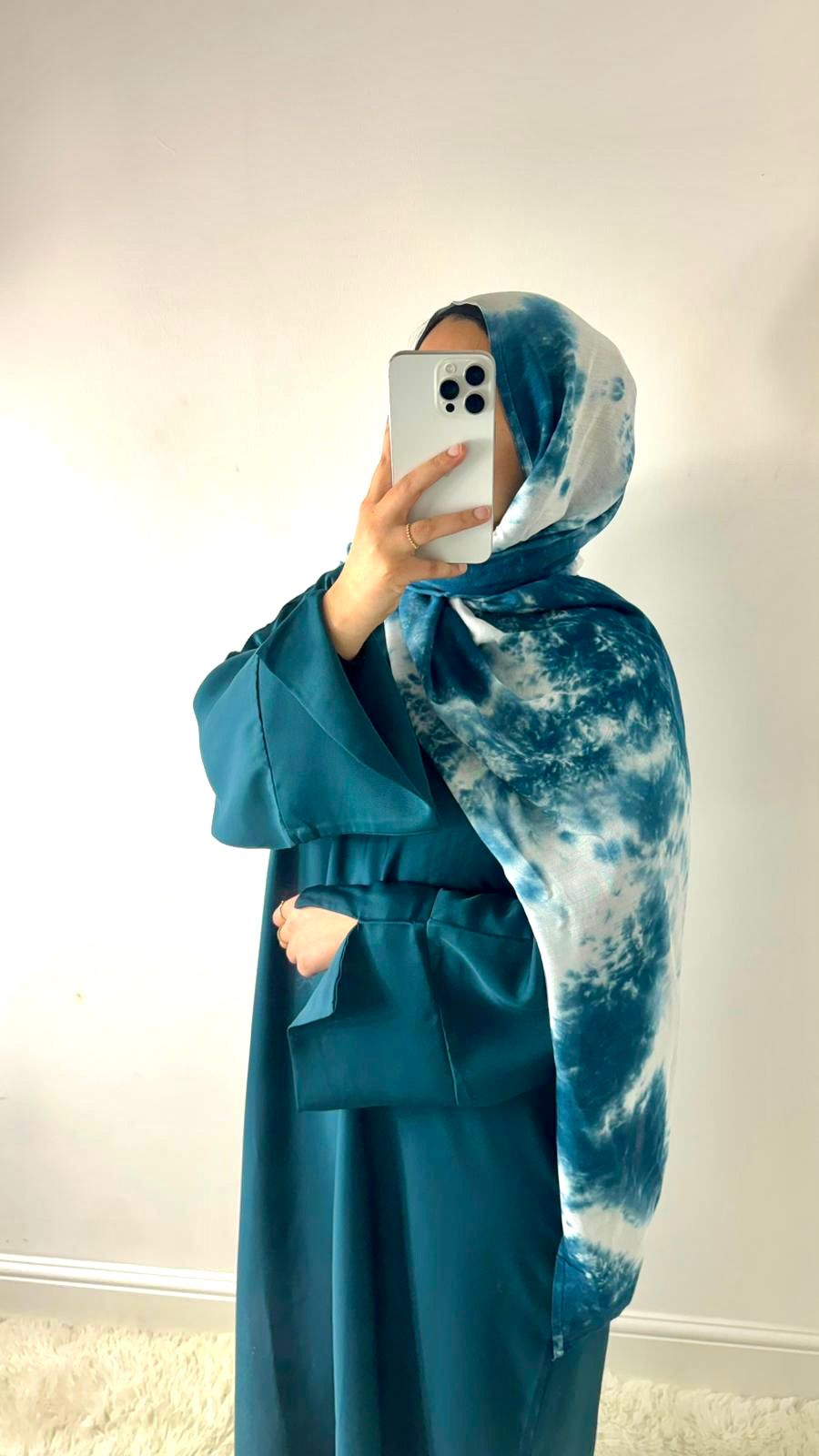 Tie-Dye Modal Hijabs Double Stitched