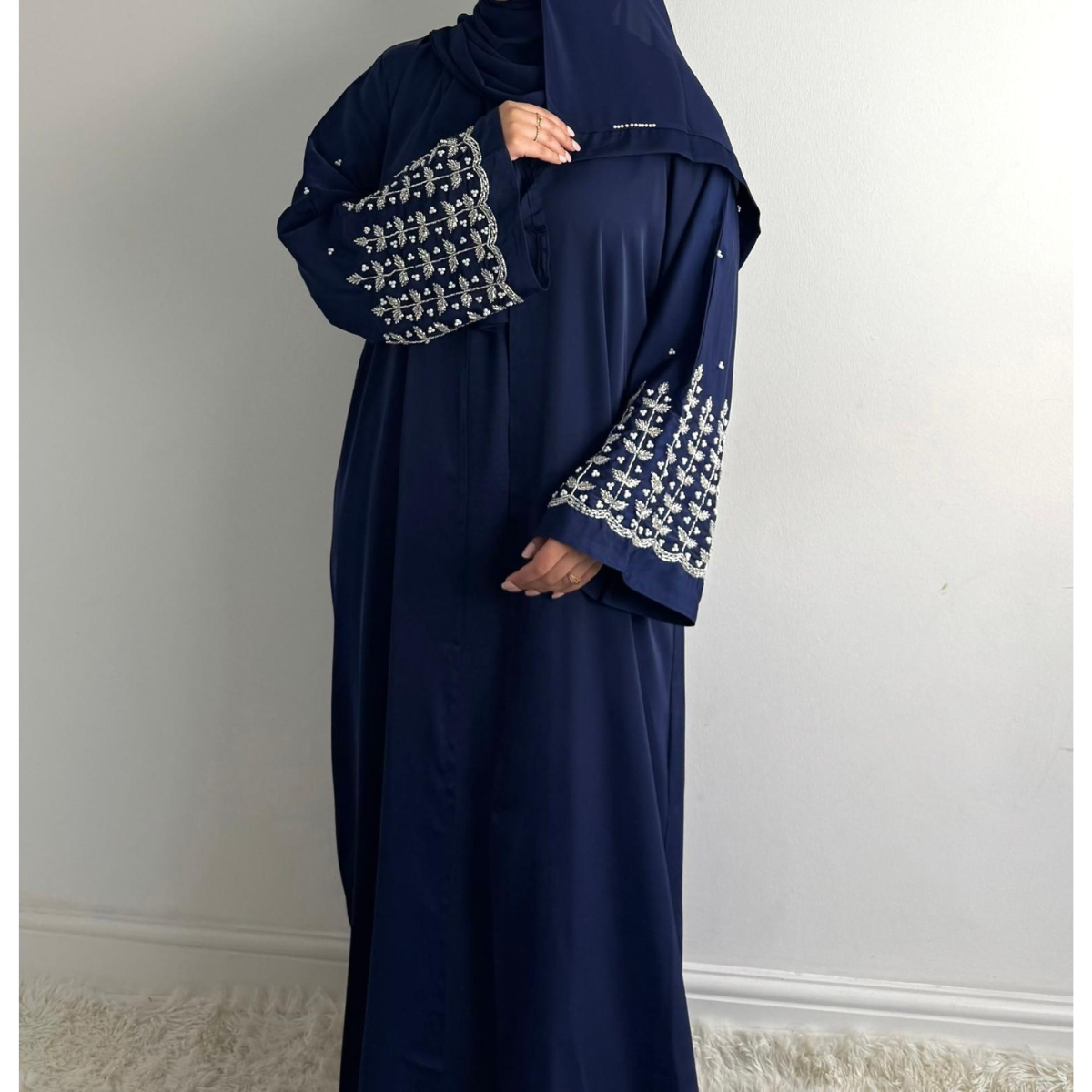 Hajra Abaya - Blue