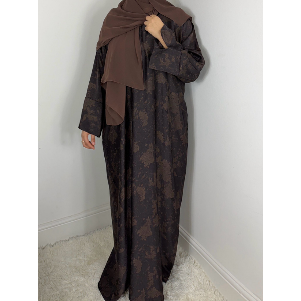 Rawdah Printed Closed Abaya