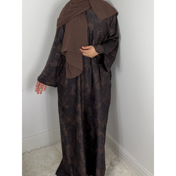 Rawdah Printed Closed Abaya