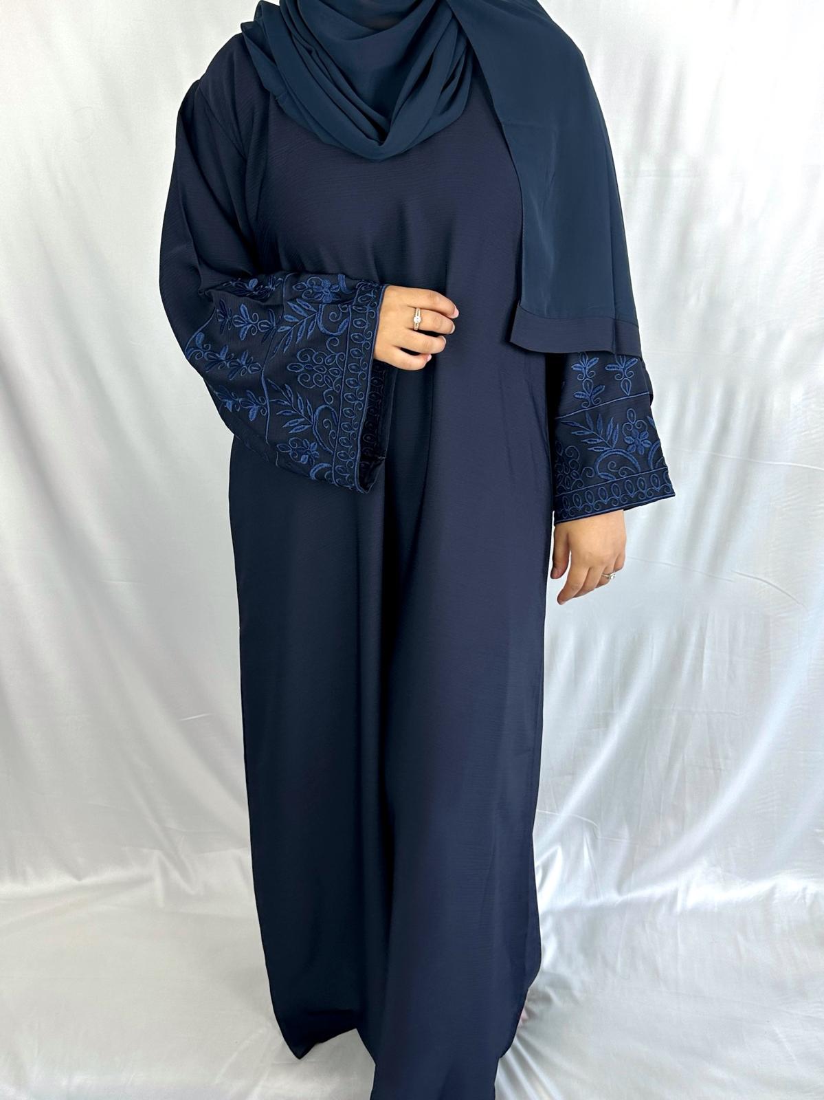 Amina Abaya - Navy Blue
