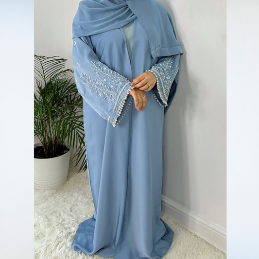 Jasmine Abaya - Sky Blue