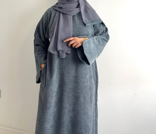 Rawdah Corduroy Abaya