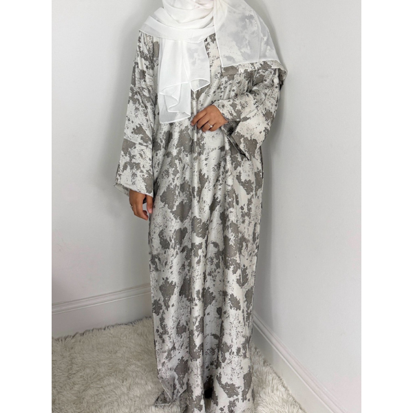 Rawdah Printed Closed Abaya